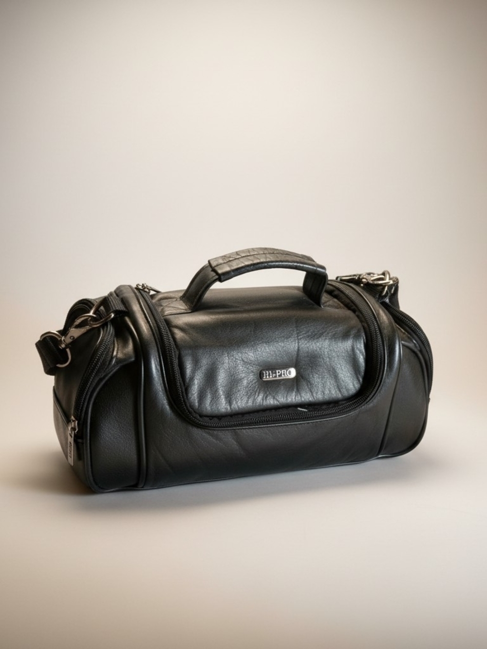 Hi-Pro Faux Black Leather Camera Bag